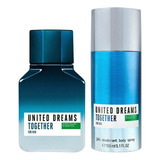 United Dreams Together For Him Benetton Edt 100 Ml + Deso