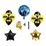 Globos Batman Superhéroes Liga De La Justicia Número Vela