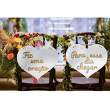 2 Placas De Cadeira Noivos Decoração Casamento Imperdível 