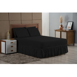 Jogo De Cama Casal King Size 04 Peças Cama Box Com Elástico