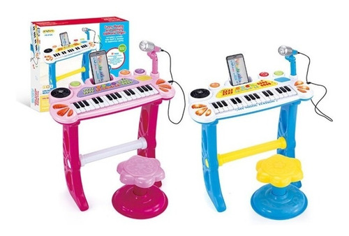 Piano Infantil Efectos Silla Batería Karaoke Dj Micrófono