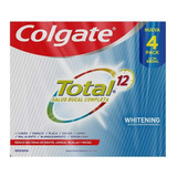 Colgate Total Whitening 4pack Gel Dental Anticaries 