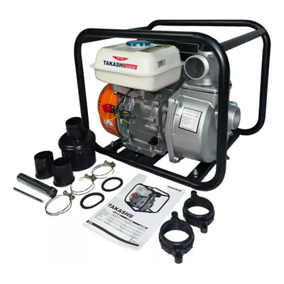 Motobomba Bomba De Agua A Gasolina 3x3 Takashi 6.5hp Riego | Meses sin interés