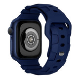 Malla De Silicona Para Apple Watch Navy Blue 45mm/44mm/42mm