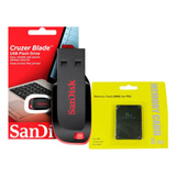 Kit Memory Card +pendrive  E Extras +opl 32gb