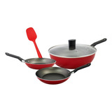 Frigideiras 3 Peças 16cm 22cm Panela Wok 24cm Tampa Brinox 