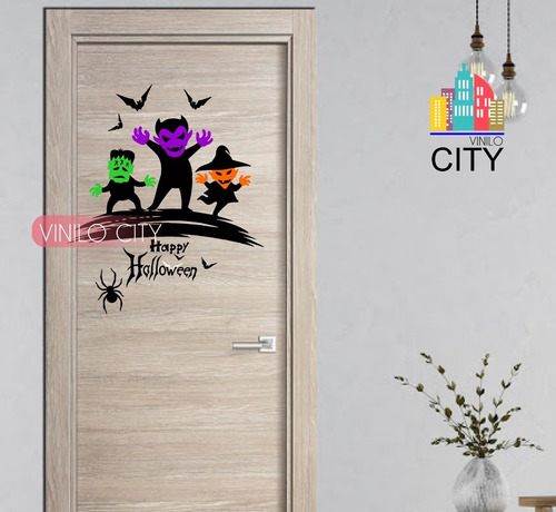 Vinil Decorativo Halloween Monstrous P/ventanas O Puertas