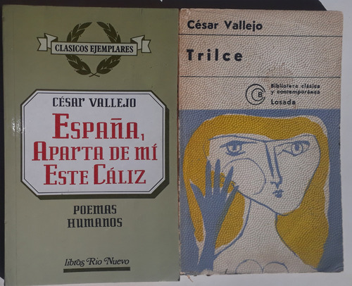 Lote X 2 César Vallejo Trilce Y Poemas Humanos + Aparte De..