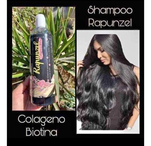 Shampoo Rapunzel Colágeno Y Biotina Crecimiento Restaura