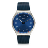 Reloj Swatch Skinnavy Ss07s102 Color De La Correa Azul Marino