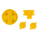 Set Botones Color Amarillo Solido Para Game Boy (dmg)