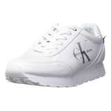 Tenis Calvin Klein Originales Mujer Comodo Casuales Blanco 8