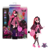 Monster High Muñeca Draculaura Moda Con Accesorios