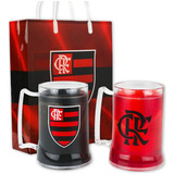 Caneca Copo Gel Isolante Termico 400ml Cerveja Flamengo C/ 2