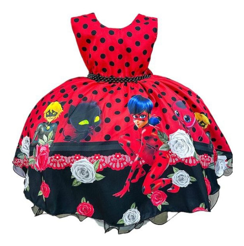 Vestido Temáticos Da Gigi Ladybug