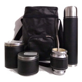 Set Matero Completo Negro Mate Copa Forrado