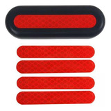 4 Adhesivo Reflectante Para Max G30 Rojo Con Tapa De