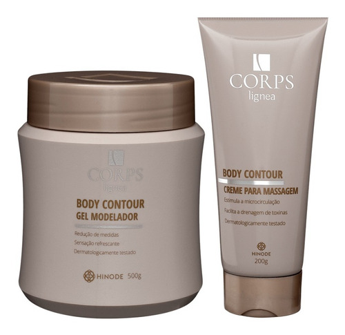 Kit Gel Redutor 500g + Creme De Massagem 200g - Hinode Corps