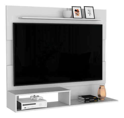 Mueble Panel Tv Hasta 55puLG Beijing Blanco Excelsior