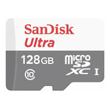 Memoria Micro Sd 128gb Sandisk Ultra Clase 10 80mbs 