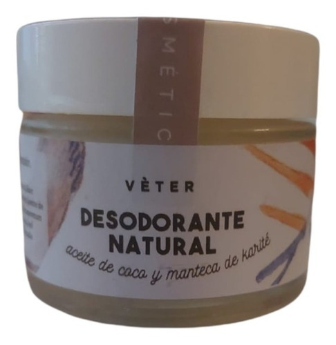 Desodorante Natural Crema Sin Alcohol Salvia Y Tea Tree 50 G