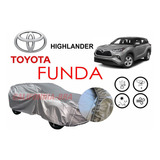 Funda Cubierta Lona Cubre Toyota Highlander 2021 2022 2023