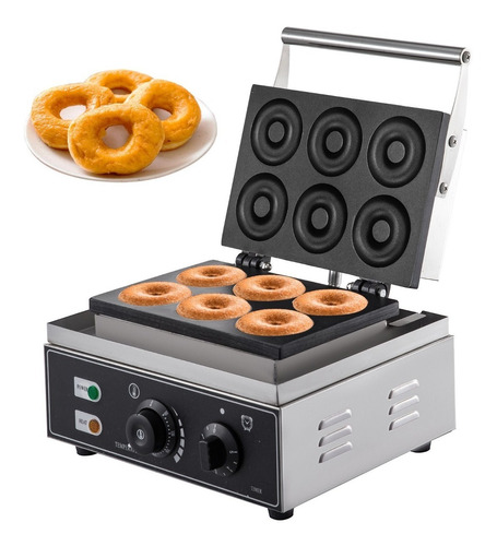 Maquina De Donas 6 Pz Tipo Waffle De Mini Donas