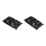 2 Unidades Msata Ssd A Ide 2.5  44pin Converter Adapter Card