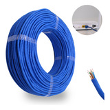 Cabo De Rede Lan Cat5e Rolo 100m Internet/cftv Azul