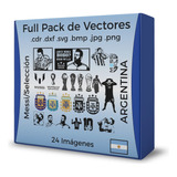 Pack Vector Messi Copa Mundial Escudo Corte Vinilo Laser Cnc