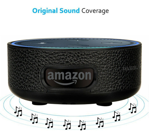 Carcaza Protector Negro Muro Mesa Para Amazon Echo Dot Alexa