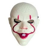 Máscara Halloween Terror Palhaço A Coisa Horror Cor Branco