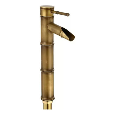 S Grifo De Bambú Vintage Para Lavabo De Baño