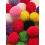 200 Pompones Felpa 2cm Colores Surtidos. Oferta!!