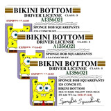 Licencia Bob Esponja Sticker Skin Para Tarjetas Bancarias 3u