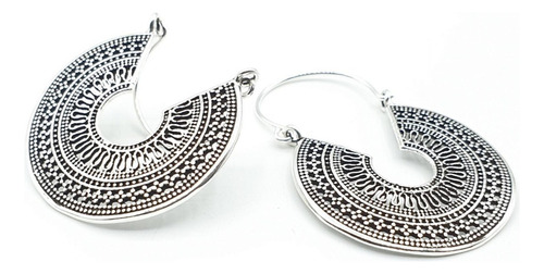 Aros Argollas Gitanas. Plata 925