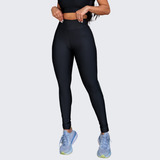 Calça Legging  Suplex Liso Leg Reforçada Uniforme Volta Aula