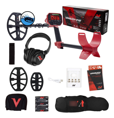 Minelab Vanquish 540 Pro Pack Detector De Metales Con 2 Bob.