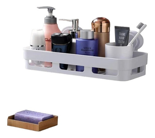 Organizador  Baño Cocina Soporte  Ventosa Estante De Almacen