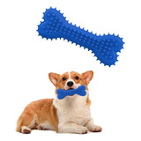 Juguete De Hule Para Perro En Forma De Hueso Texturizado Color Azul