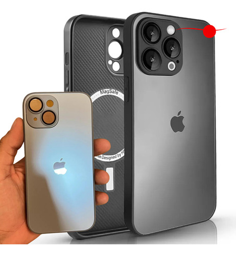 Capa Case Para iPhone 12, 12 Pro, 12 Pro Max Vidro Magsafe