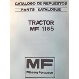 Manual De Repuestos Tractor Massey Ferguson 1185