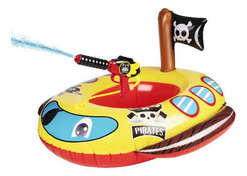 Flotador Inflable De Piscina Para Niños Con Pistola De Agu.