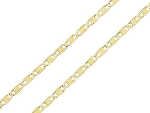 Corrente Cordão Piastrine 60cm Masculino Ouro 18k Grosso