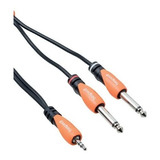 Cable Miniplug A 2 Plug Mono 3 Metros Bespeco Slymsj300