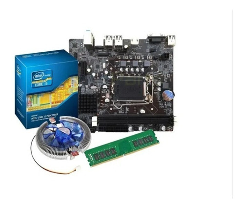Kit Processador I5 3470+b75+8gb+placa De Video 2gb  