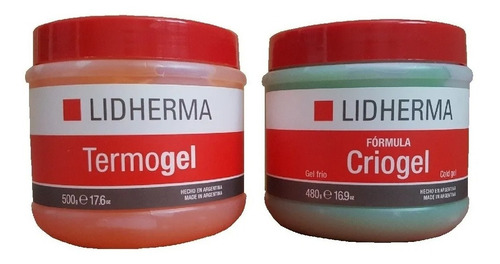 Lidherma Termogel + Criogel Reductor Grasa Shock Calor Frio