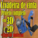 Projeto Lixadeira De Cinta Profissional Cutelaria Marcenaria