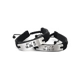 Kit 2 Pulseiras De Couro Casal Personalizado Best Friends