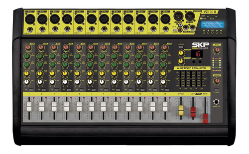 Consola Potenciada 12 Canales Skp Pro Vz-120 Ii 250w X2